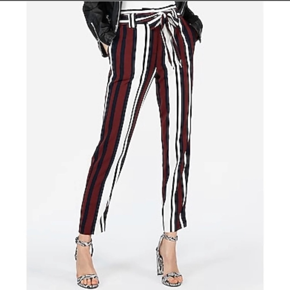 Express High Waisted Tie Dress Pants